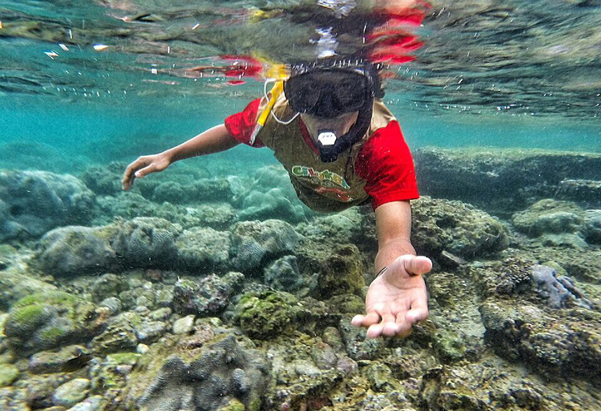Kegiatan Liburan dengan Snorkeling di Pantai Nglambor Gunung Kidul Yogyakarta